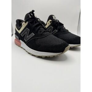 New Balance 574 Sport MS574STK Men's Size 9 Black Pink Lifestyle Sneakers Shoes
